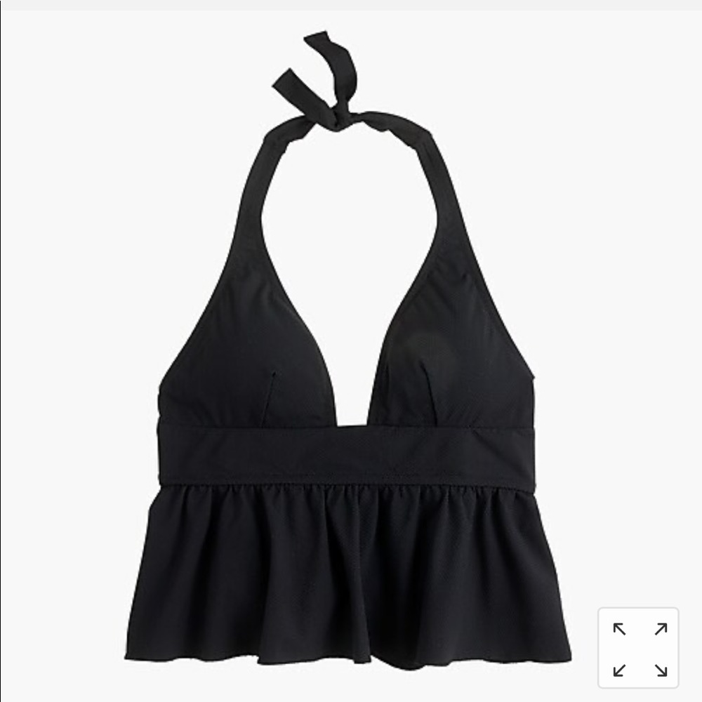J. Crew peplum swim halter top